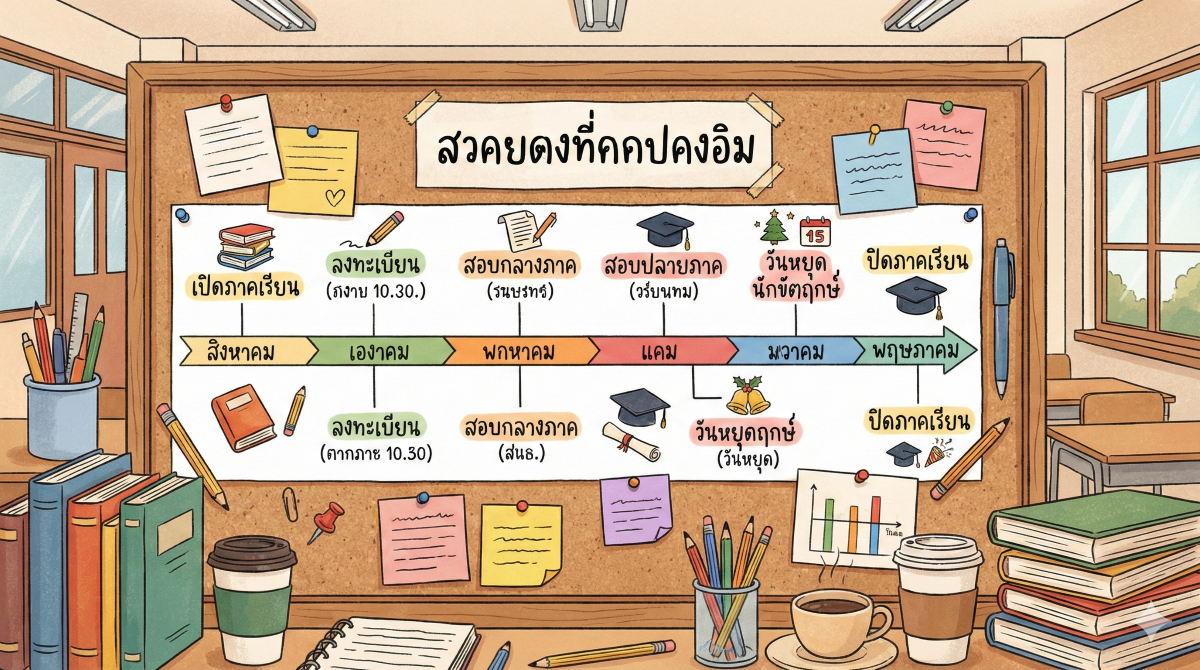 ปฏิทินวิชาการ ภาคเรียนที่ 2/2568