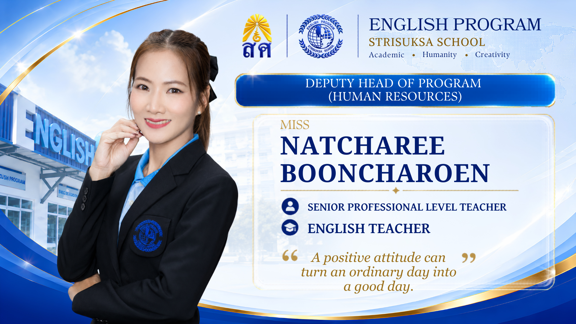 Miss Natcharee Booncharoen